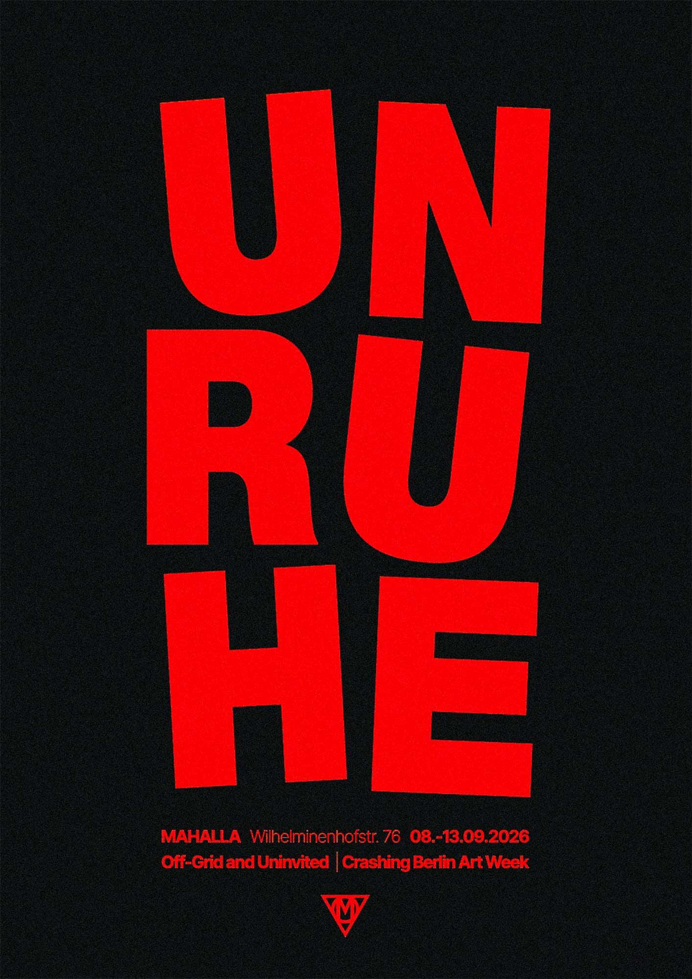MaHalla in Berlin-Oberschöneweide die Gruppenausstellung „Unruhe